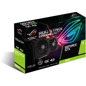 تصویر کارت گرافیک ایسوس مدل ROG Strix GeForce GTX1650 OC Edition 4GB ASUS ROG STRIX GTX 1650 GAMING OC 4GB