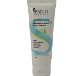 تصویر کرم مرطوب کننده سی گل مدل Silk مناسب دست و صورت و بدن 75 میل Silk Moisturizing Cream For Hands Face & Body 75ml SEAGULL