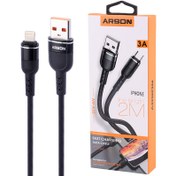 تصویر کابل آیفونی فست شارژ Arson AN-A33 3A 2m Arson AN-A33 3A 2m LIGHTNING CABLE