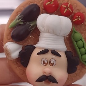 تصویر مگنت یخچالی خمیری مگنت رو یخچالی