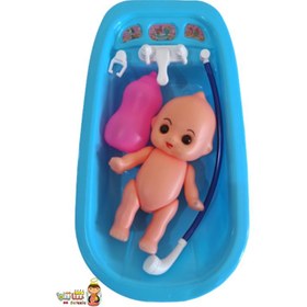 تصویر وان حمام با عروسک 