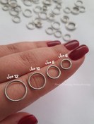 تصویر رینگ لولامخفی سیلور سایز ۶ تا ۱۲ میل 