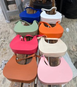 تصویر کیف قایقی رنگی سایز بزرگ 