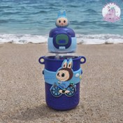 تصویر قمقمه نی‌دار لبوبو وارداتی آبی 