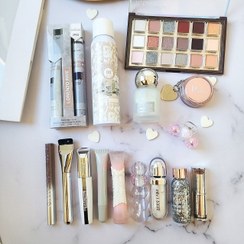 تصویر پک کامل لوازم آرایشی عروس سیلور ( باکس لوازم آرایشی / هدیه ولنتاین ) 