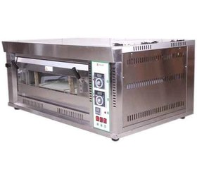 تصویر فر پیتزا دو طبقه ۱۸ بشقاب اسمارت گازی 