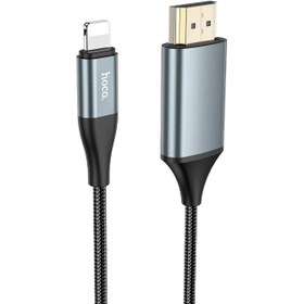 تصویر کابل HDMI هوکو مدل UA15 باسری LIGHTNING to HDTV HOCO UA15 Cable Lightning to HDMI