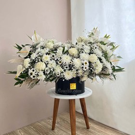 تصویر گل ترحیم سفید کد 11 