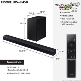 تصویر ساندبار سامسونگ مدل HW-C450 