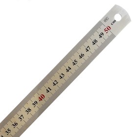 تصویر خط کش فلزی 50 سانت ضخیم 50 cm metal ruler