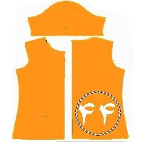 تصویر الگو لباس کشی تک سایز 44 