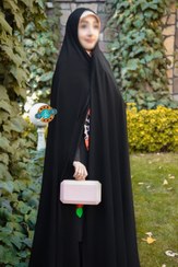 تصویر چادر مشکی ایرانی ساده سنتی 