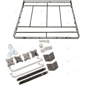 تصویر مجموعه جک و فریم تخت خواب تاشو افقی اچ تی ام سایز 200×160 ا Horizontal Double Horizontal Double