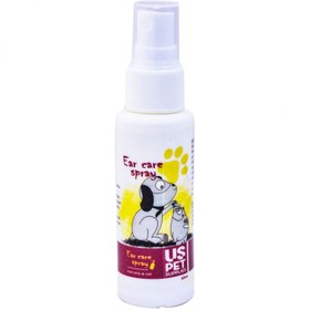 تصویر اسپری ضدعفونی کننده گوش مناسب سگ و گربه برند یو اس پت 60 میلی لیتر USPet Brand Ear Care Spray For Dog & Cat 60ML