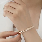 تصویر دستبند النگویی دخترانه ژوپینگ طرح طلا 