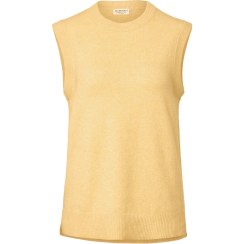 تصویر وست بافت زرد زنانه چیبو 