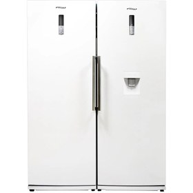 تصویر یخچال و فريزر دوقلو 40فوت کندانسور مخفی نانو پلاس امرسان سفید 