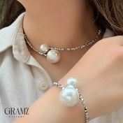 تصویر ست طوق گردن و گوشواره و دستبند 