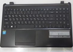 تصویر قاب کامل اورجینال کنار کیبرد لپ تاپ ایسر همراه با تاچ و کیبرد مدل Case C Acer Aspire E1-572-E1-570-E1-510 مشکی 