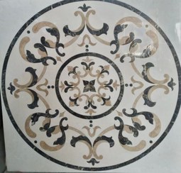 تصویر تابلو معرق سنگ طبیعی سایز ۱.۶ متر طرح ۹ 