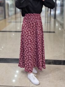 تصویر دامن گل درشت مدل ۱۰۴۱ 