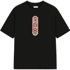 تصویر تیشرت نقش - سفید / مشکی Naghsh Tshirt
