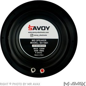 تصویر میدرنج ۱۰ اینچ خودرو ساووی مدل SV-1001(تک عددی) Midrange SAVOY 10 Inch SV-1001