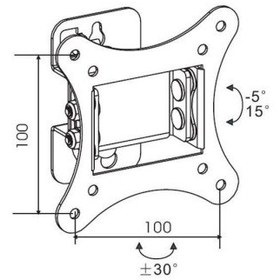 تصویر پایه دیواری مانیتور مدل LW-85 مناسب سایز ۱۵ تا ۲۹ اینچ 