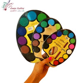 تصویر آبرنگ 12 رنگ پالتی کوچک 