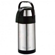 تصویر فلاسک پمپی 3 لیتر استیل دلمونتی مدل DL 1680 Delmonti 3 liter steel pump flask, model DL 1680