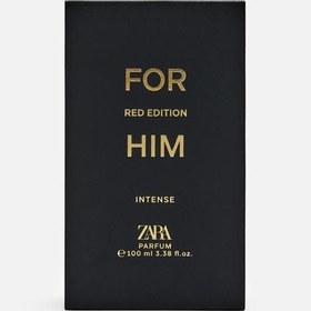 تصویر عطر مردانه FOR HIM RED EDITION INTENSE PARFUM 100 ML اورجینال برند zara 