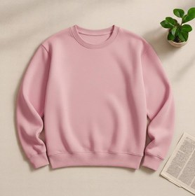 تصویر سویشرت مردانه دورس بیسیک یقه گرد رنگ قهوه ای 