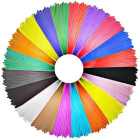 تصویر فیلامنت قلم طراحی abs بسته 10 رنگ 5 متری قطر 1.75mm 