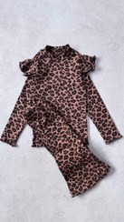 تصویر بلوز شلوار کبریتی پلنگی 