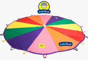 تصویر چتر شادی | چتر رنگین کمان | پاراشوت 