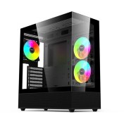 تصویر کیس کامپیوتر تسکو GC 4491 RGB Mid Tower مشکی TSCO GC 4491 RGB Mid Tower Black Computer Case