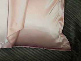 تصویر ست دو عددی روبالشی ساتن ساده مدل پاکتی - lx / صورتی 