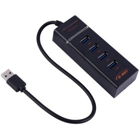 تصویر هاب چهار پورت چراغ دار دی نت متراژ 1.2 متر 