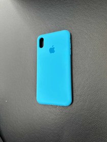 تصویر گارد آیفون Xs maxرنگ آبی مدل سیلیکونی اورجینال Guard iphone Xs max blue model silicone