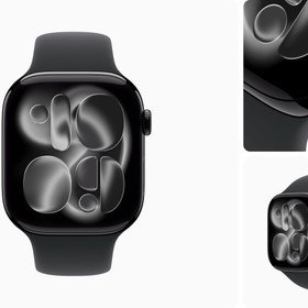 تصویر ساعت هوشمند اپل واچ سری ۱۱ آلومینیوم ۴۶ میلی‌متری با بند سیلیکونی 
