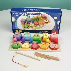 تصویر اسباب بازی جاگذاری اشکال برش میوه چوبی کد 5107473 