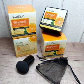 تصویر کوشن ویتامین C سادور SADOER VITAMIN C LIGHT AND FLAWLESS کرم پودر