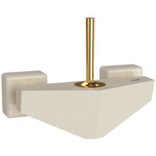 تصویر شیر سرویس بهداشتی شودر مدل تیفانی کد ۴۵ - سفید - نقره ای 