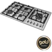 تصویر اجاق گاز اخوان مدل GI135S ۵ شعله استیل 