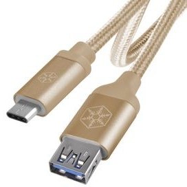 تصویر کابل تبدیل USB به USB-C سیلوراستون مدل CPU05 طول 0.5 متر 