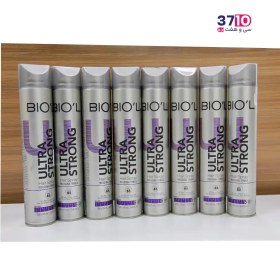 تصویر اسپری حالت دهنده مو بیول (Biol) مدل Ultra Strong حجم 500 میلی‌ لیتر بیول