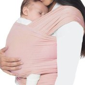 تصویر آغوشی پارچه ای نوزاد فامَر بِیبی رنگ صورتی (آغوشی گره ای) 