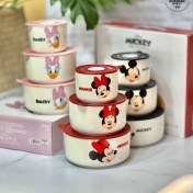 تصویر ست ظرف نگهدارنده سرامیکی دیزنی ۳ تیکه 