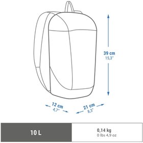 تصویر کوله پشتی آبی مردانه و زنانه - 10L اورجینال Decathlon 