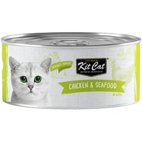 تصویر کنسرو کیت کت مرغ و غذا های دریایی 